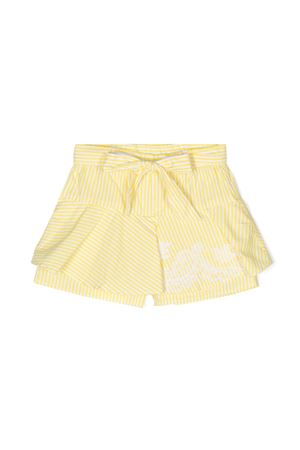 shorts in cotone giallo ERMANNO SCERVINO KIDS | SFGO009CCR005D192